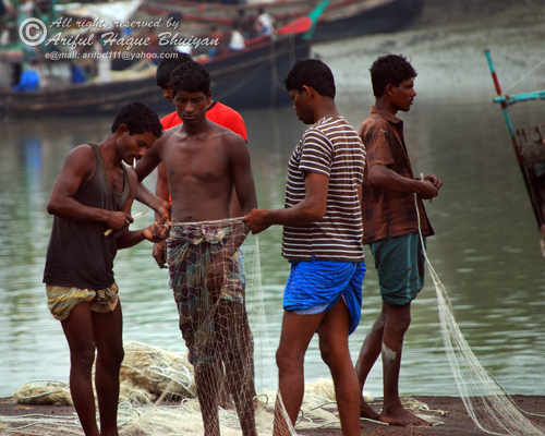 Fisherman with their net